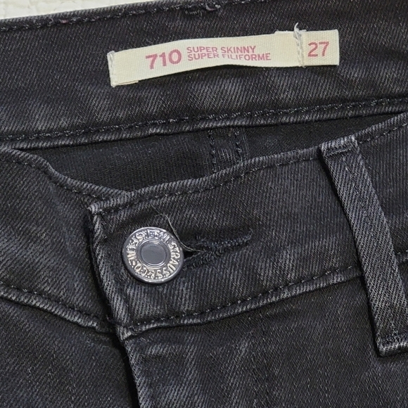 LEVI'S 710 Super Skinny W27 L30 - Picture 3 of 7